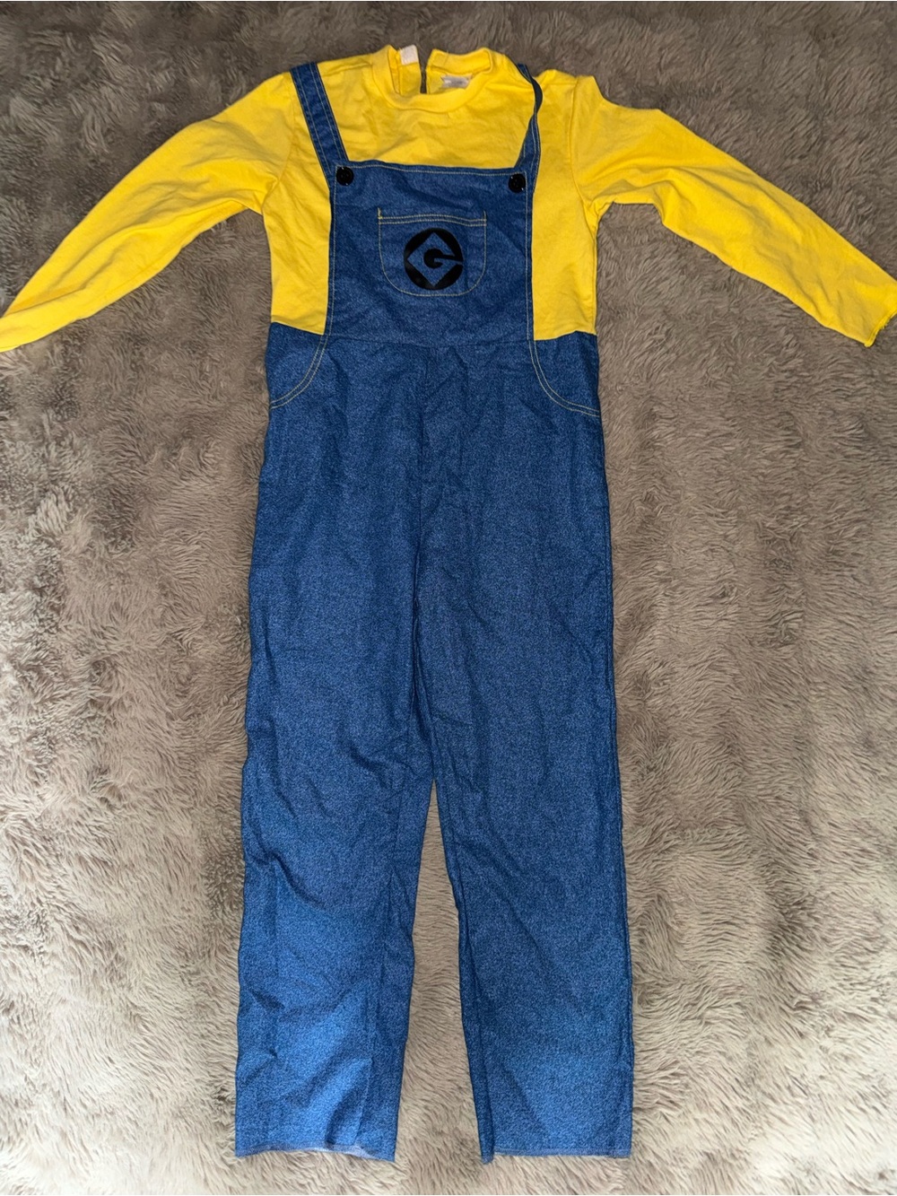 Kids Yellow Top with Blue Overalls Costume Set